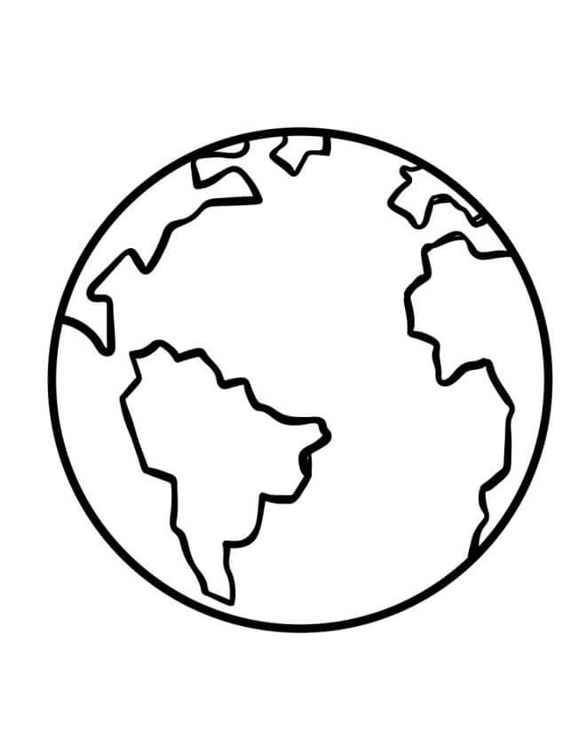 Aarde kleurplaat