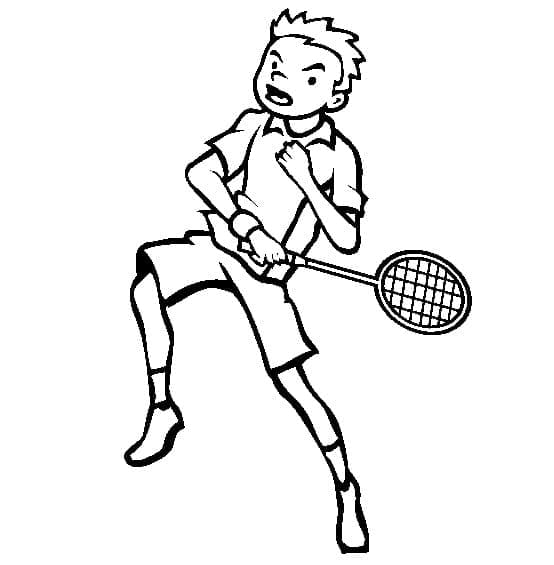 Afdrukbaar Gratis Badminton