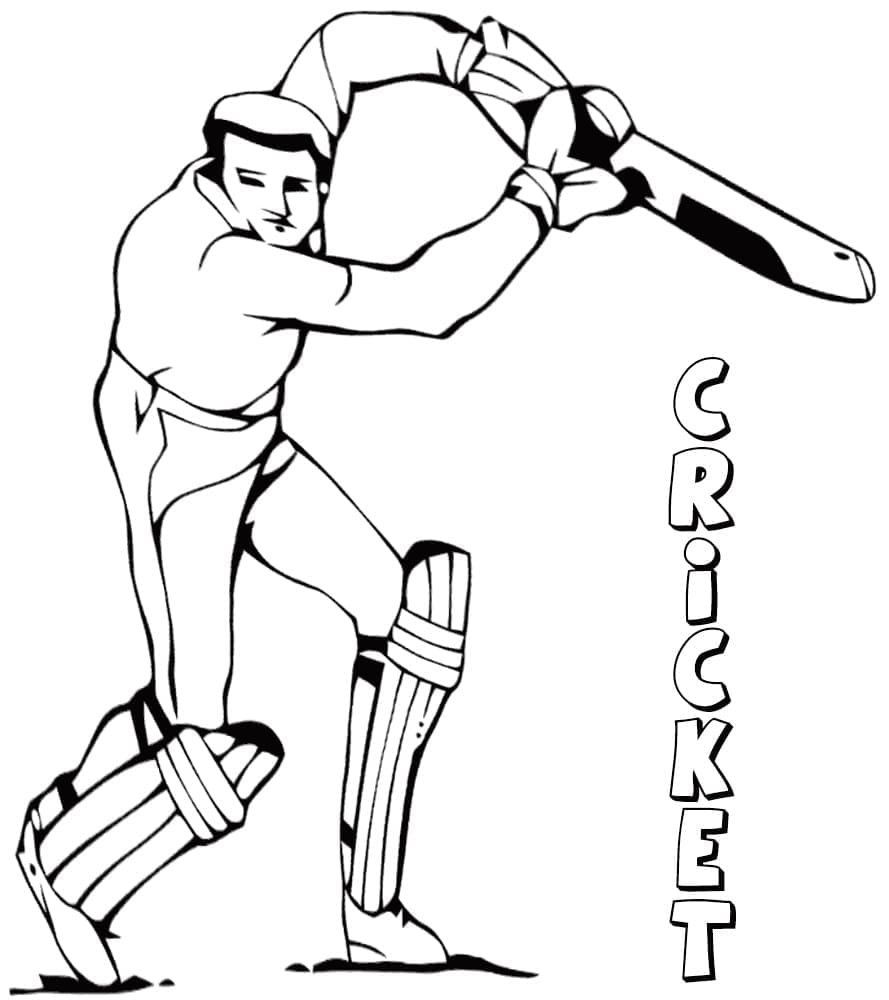 Afdrukbaar Gratis Cricket