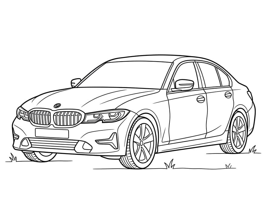 BMW kleurplaat