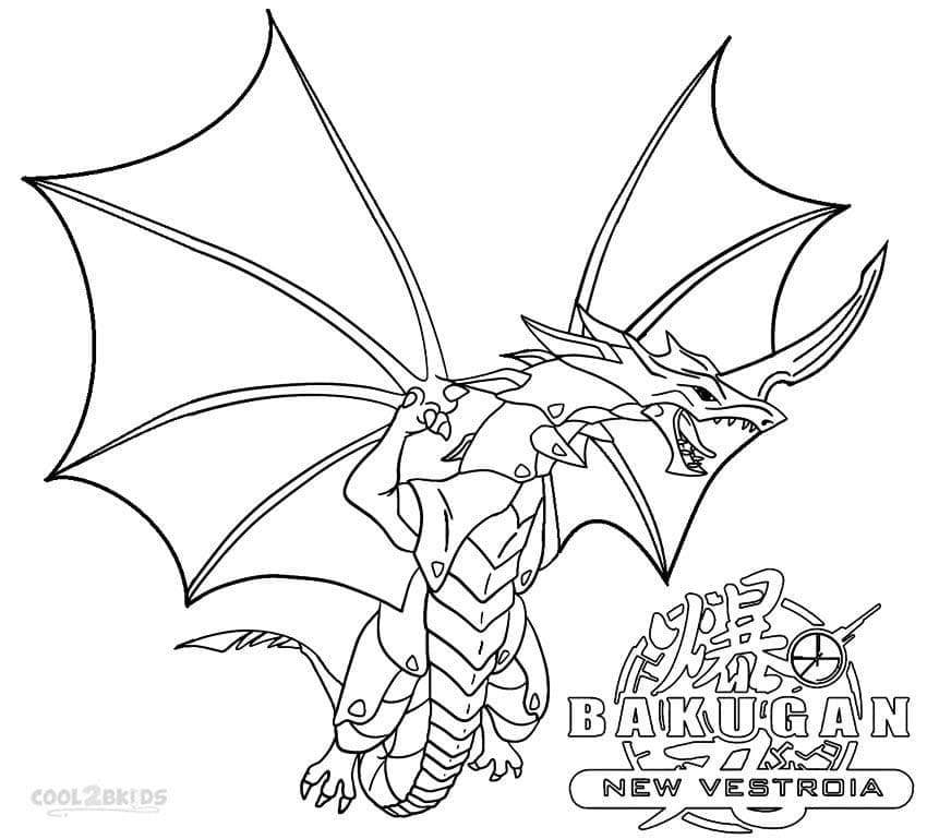 Afdrukbare Bakugan Illustratie