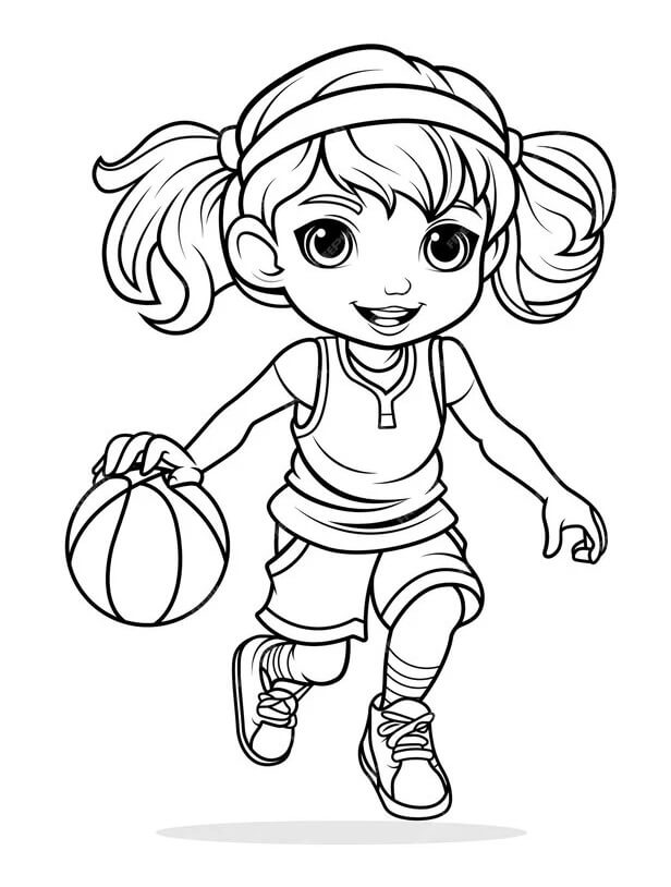 Afdrukbare Basketbal Afbeelding