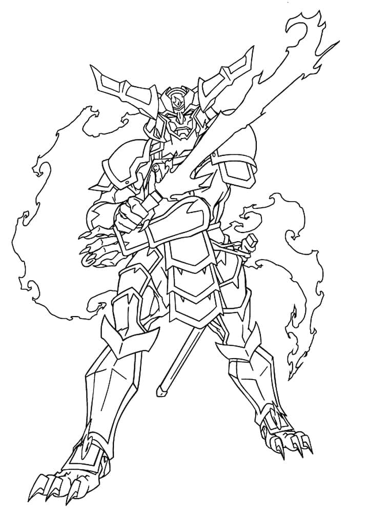 Afdrukbare Beyblade Illustratie