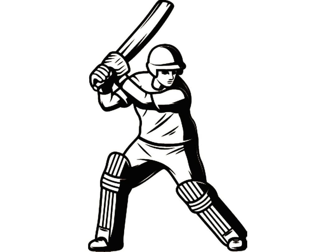 Afdrukbare Cricket Afbeelding