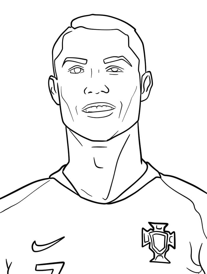 Afdrukbare Cristiano Ronaldo Afbeelding