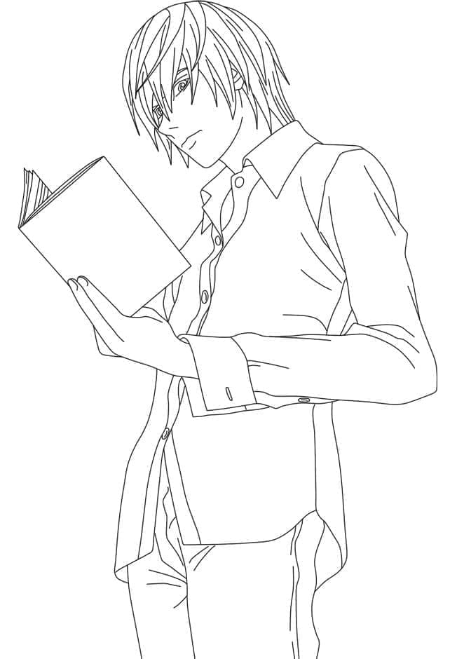 Afdrukbare Death Note Illustratie