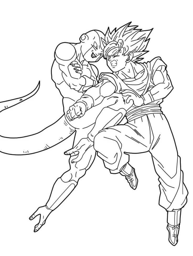 Afdrukbare Dragon Ball Z Illustratie