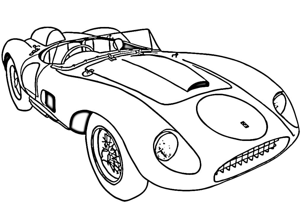 Afdrukbare Ferrari afbeelding
