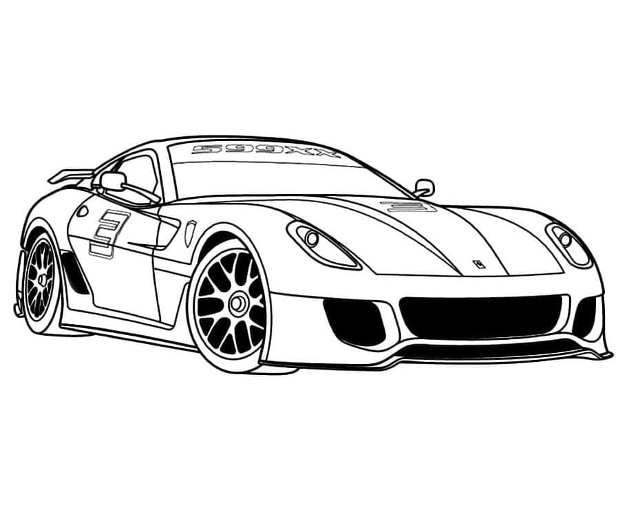 Afdrukbare Ferrari gratis