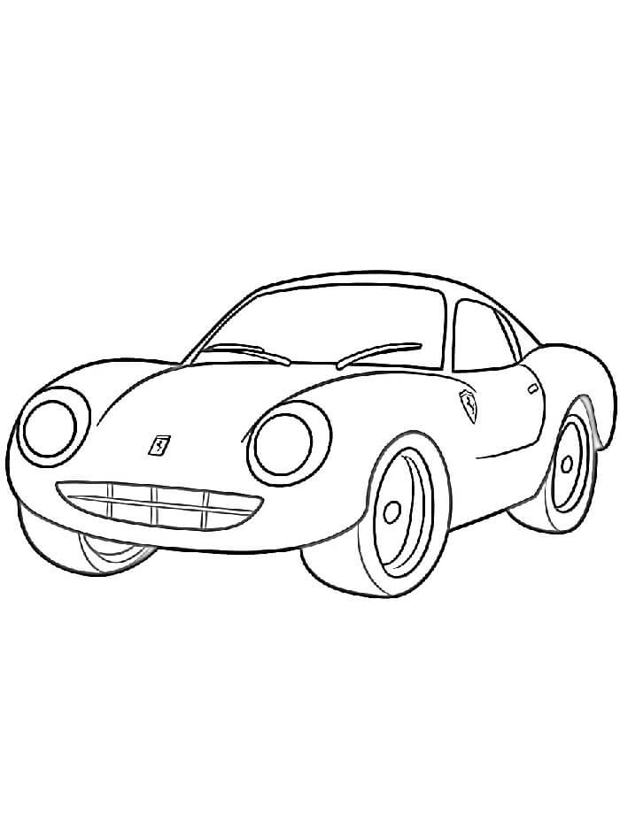 Afdrukbare Ferrari voor kinderen
