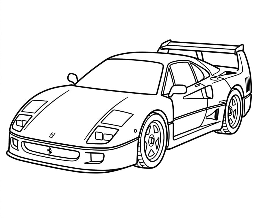 Afdrukbare Ferrari