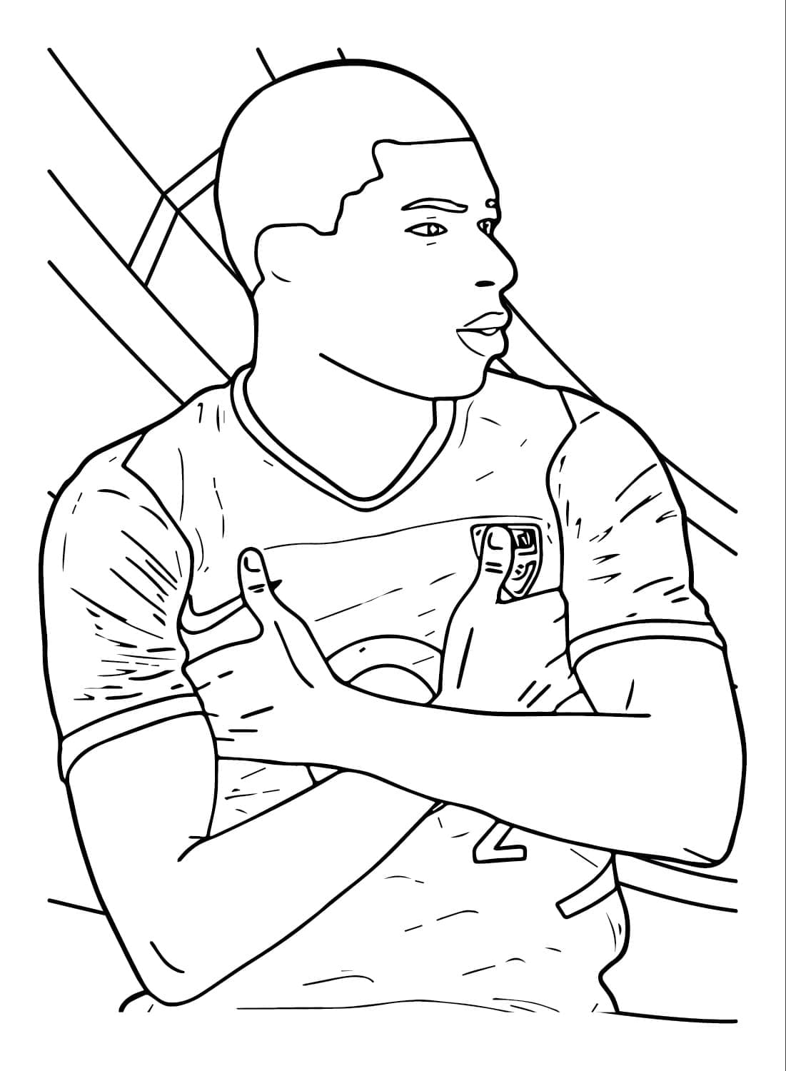 Afdrukbare Gratis Kylian Mbappé