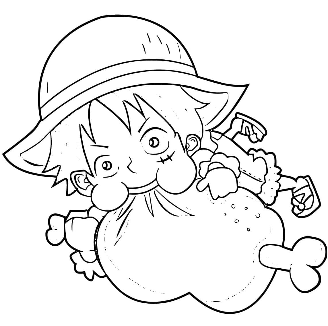 Afdrukbare Gratis Luffy