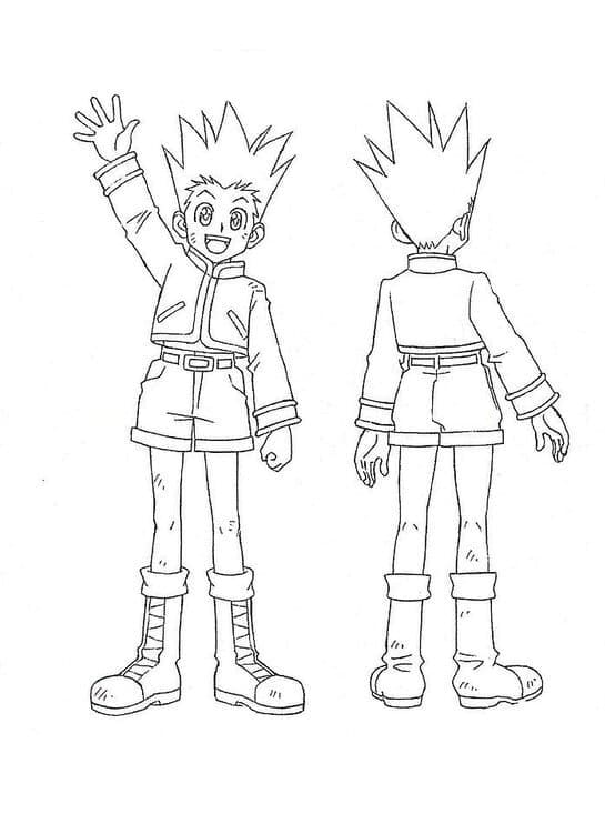 Afdrukbare Hunter x Hunter Illustratie
