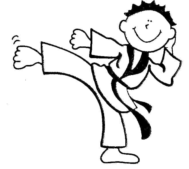 Afdrukbare Karate Afbeelding