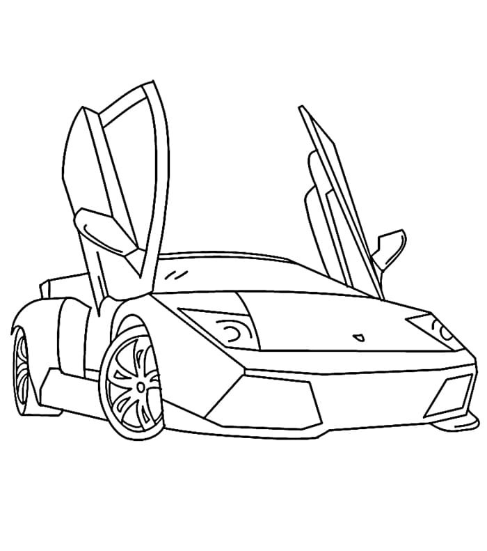 Afdrukbare Lamborghini gratis