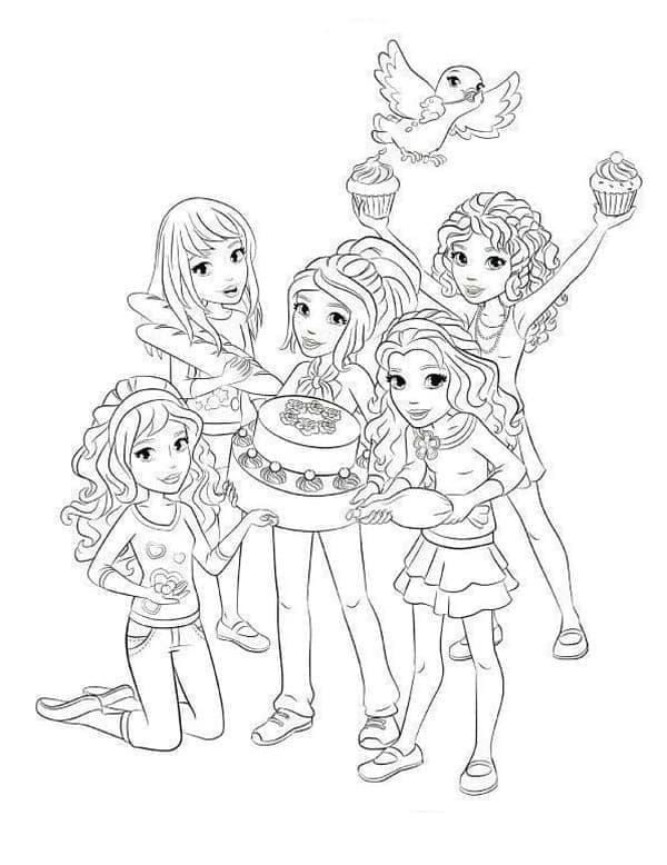 Afdrukbare Lego Friends voor kinderen