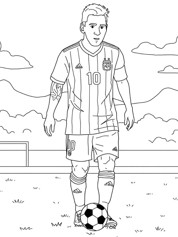 Afdrukbare Lionel Messi Afbeelding