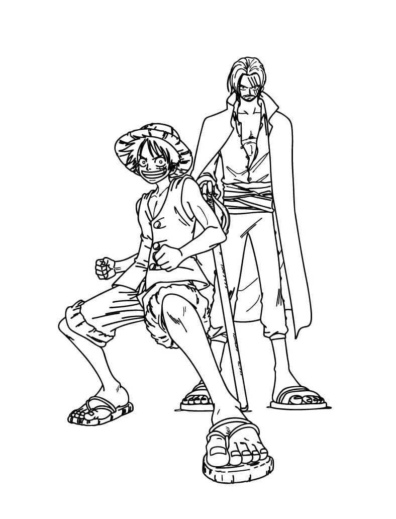 Afdrukbare Luffy Illustratie