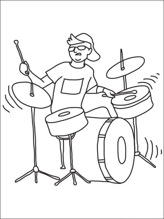 Afdrukbare Muziekinstrumenten Illustratie