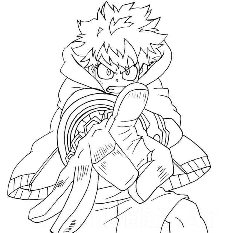 Afdrukbare My Hero Academia Illustratie
