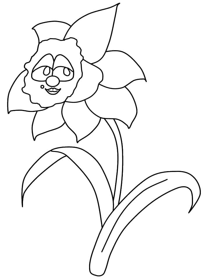 Afdrukbare Narcis afbeelding