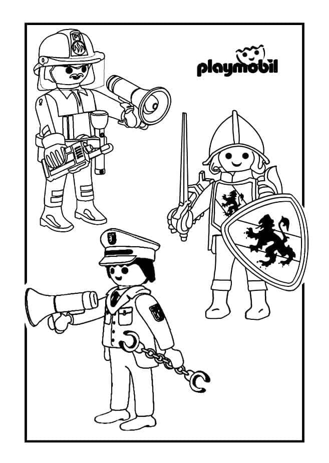 Afdrukbare Playmobil gratis