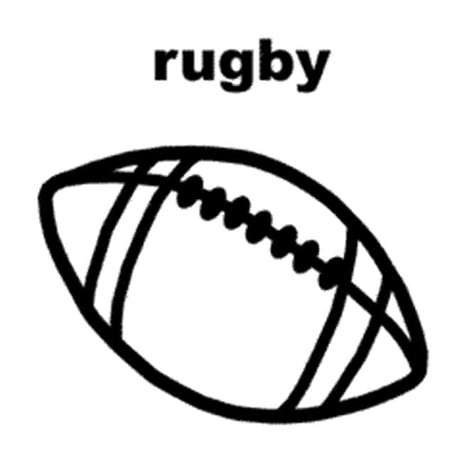 Afdrukbare Rugby Afbeelding