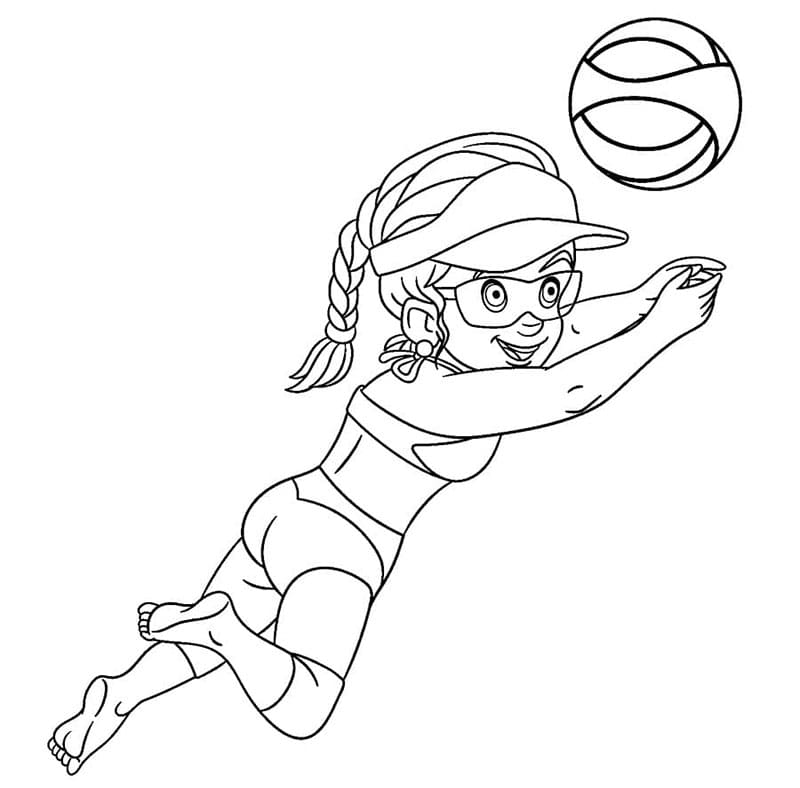 Afdrukbare Volleybal Afbeelding