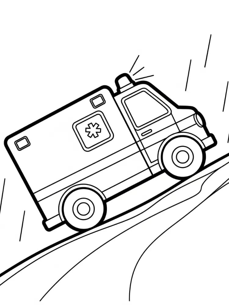 Afdrukbare ambulance