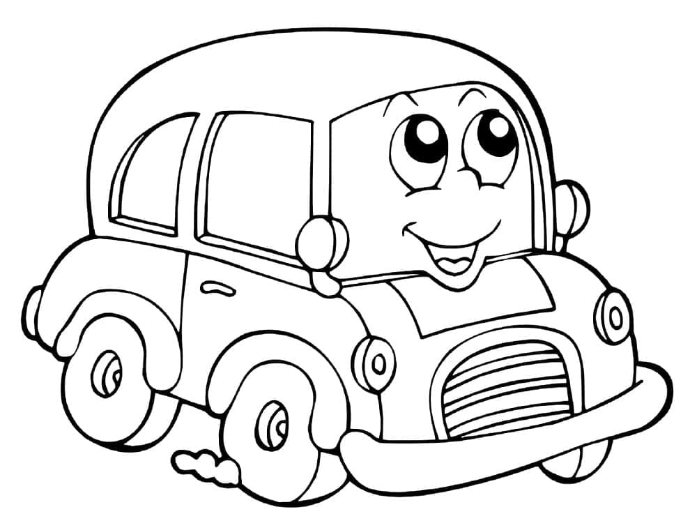Afdrukbare auto voor kinderen