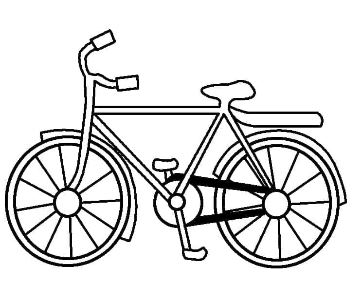 Afdrukbare fiets afbeelding