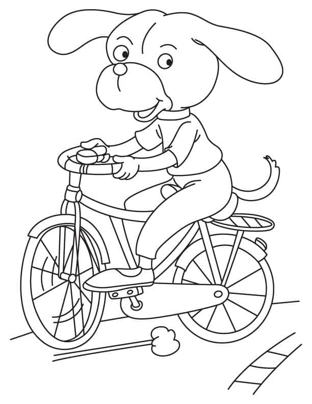 Afdrukbare fiets voor kinderen