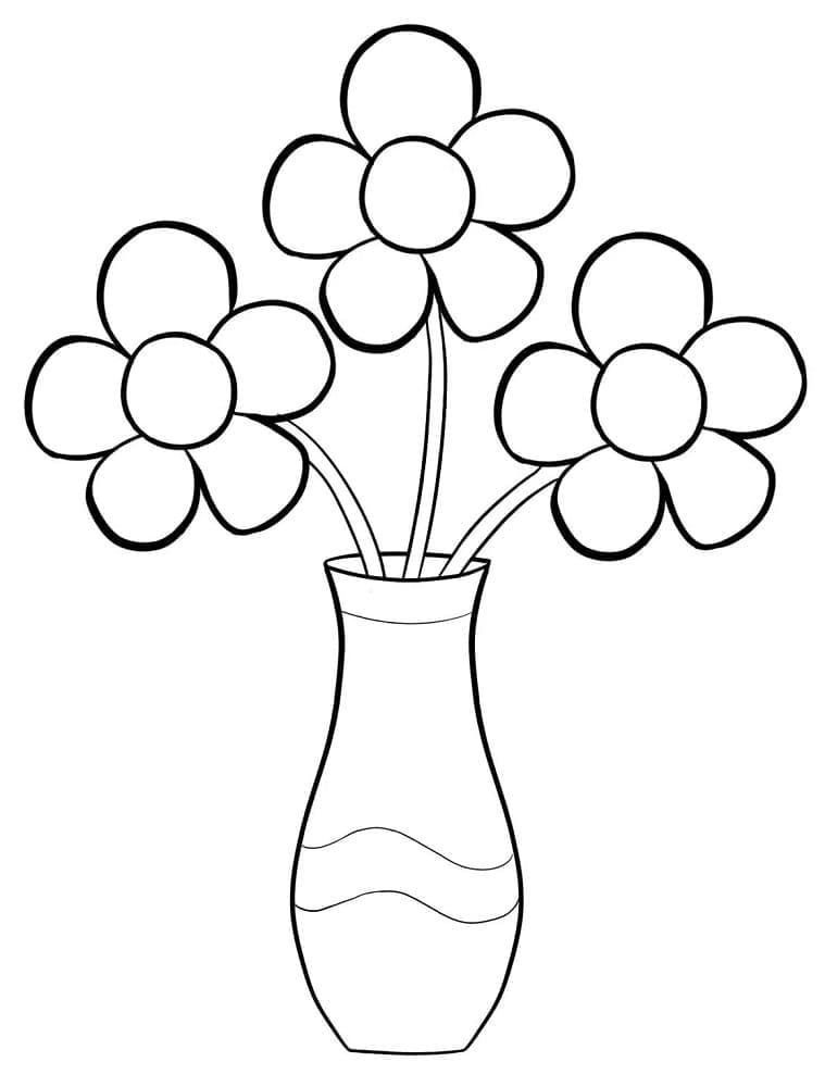 Afdrukbare gratis Bloempot