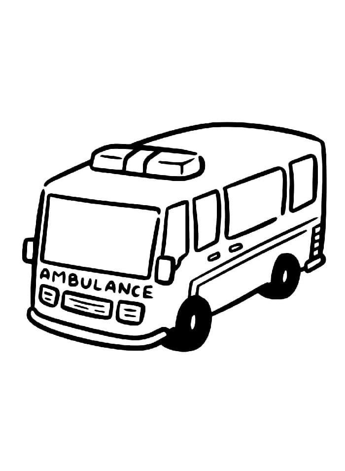 Afdrukbare gratis ambulance