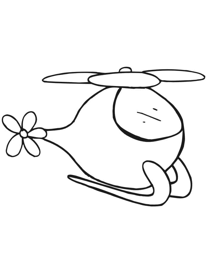 Afdrukbare gratis helikopter
