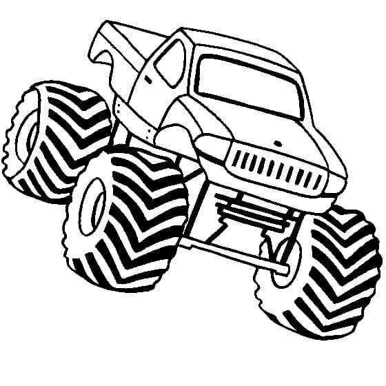 Afdrukbare gratis monstertruck