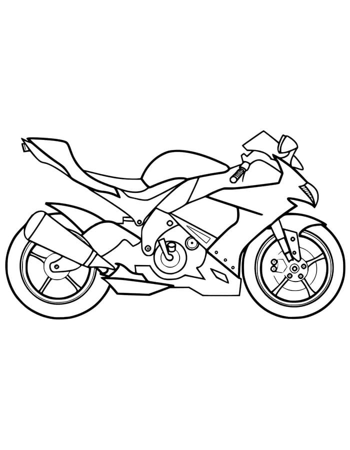 Afdrukbare gratis motorfiets