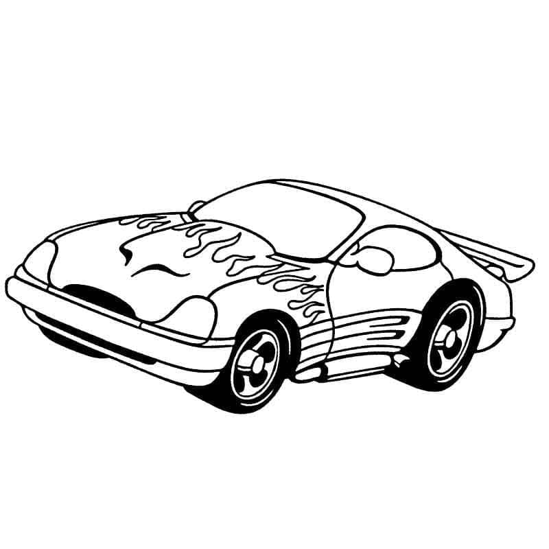 Afdrukbare gratis raceauto