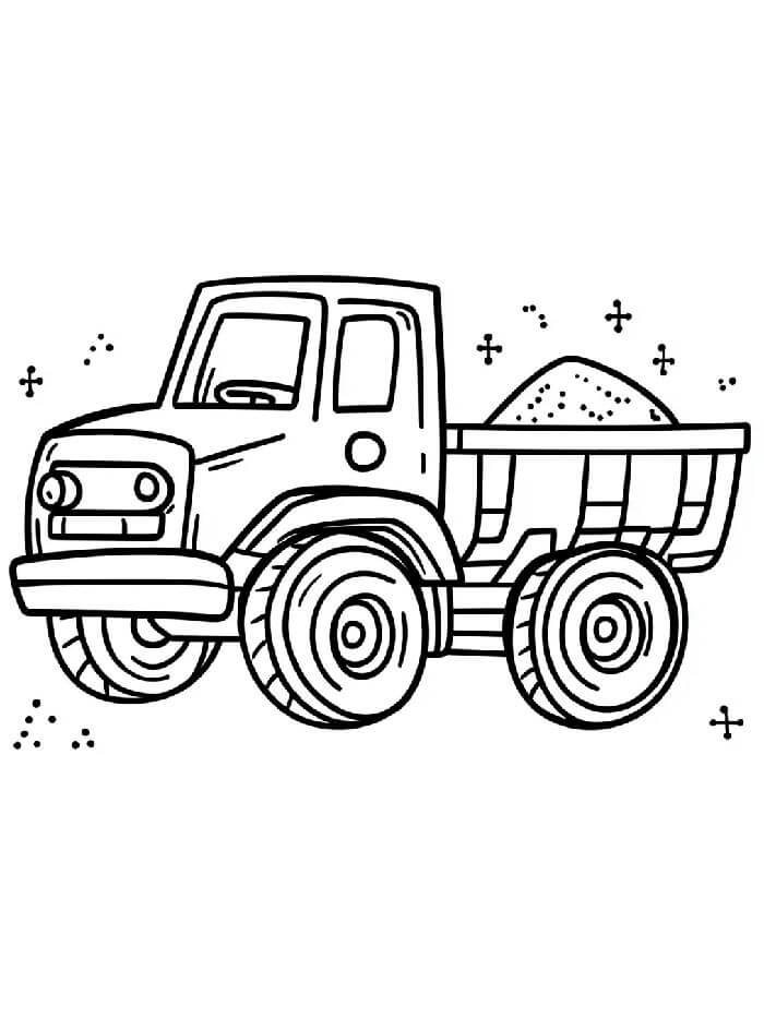 Afdrukbare gratis vrachtwagen