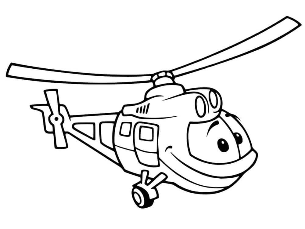 Afdrukbare helikopter afbeelding