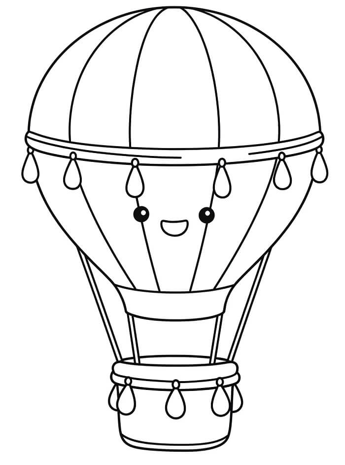 Afdrukbare luchtballon gratis
