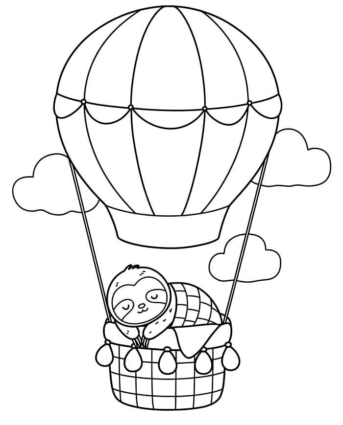 Afdrukbare luchtballon voor kinderen
