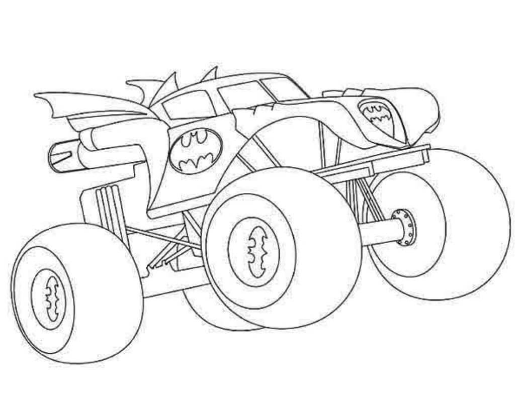 Afdrukbare monstertruck afbeelding