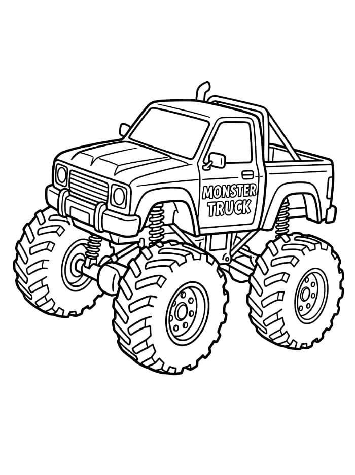 Afdrukbare monstertruck
