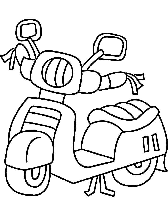 Afdrukbare motorfiets afbeelding
