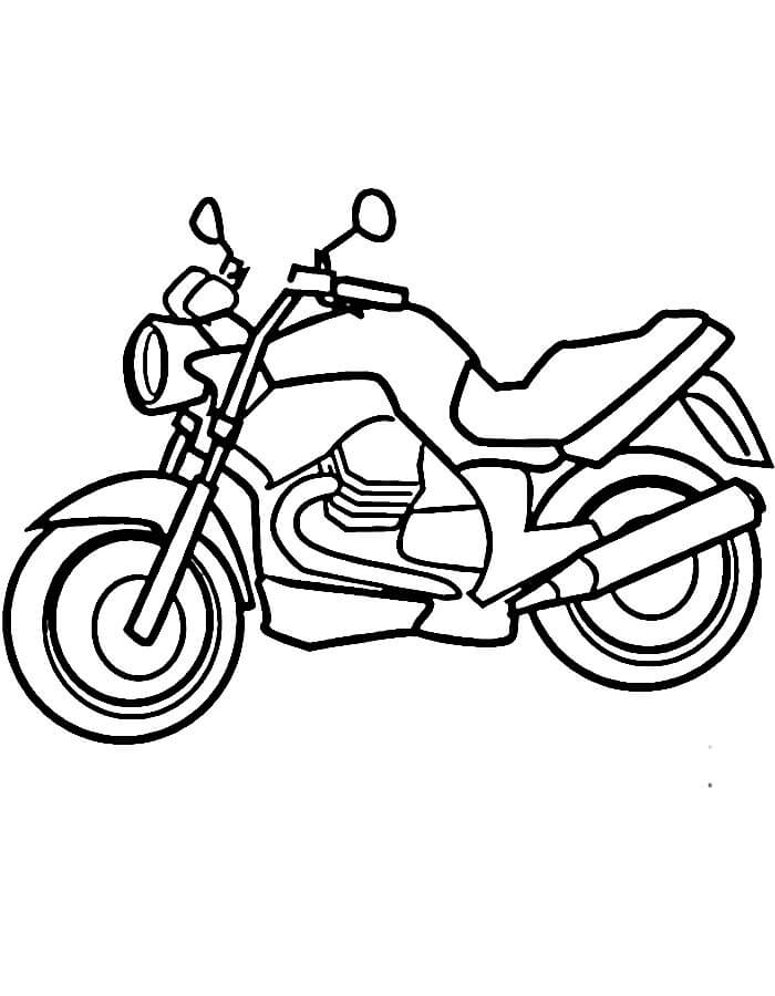 Afdrukbare motorfiets gratis