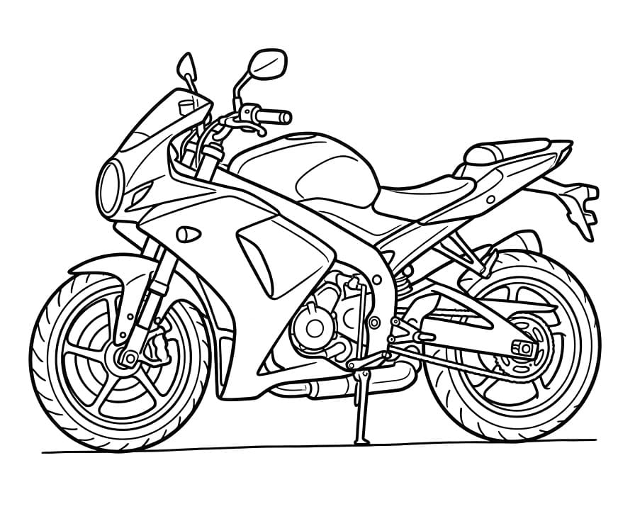 Afdrukbare motorfiets