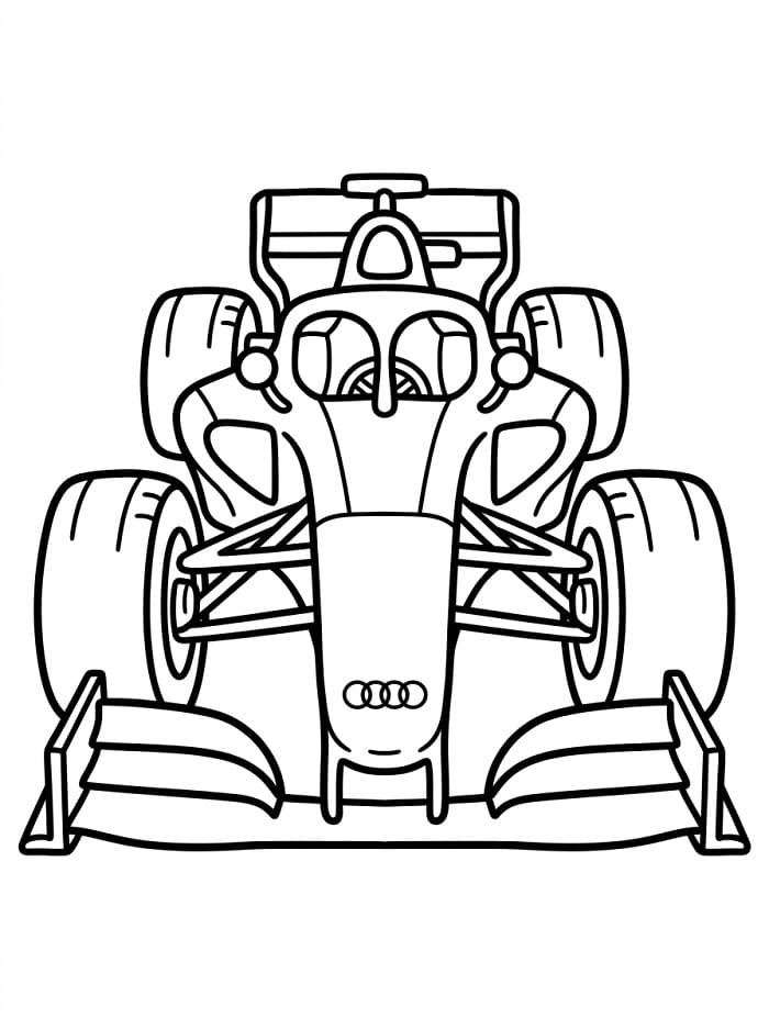 Afdrukbare raceauto