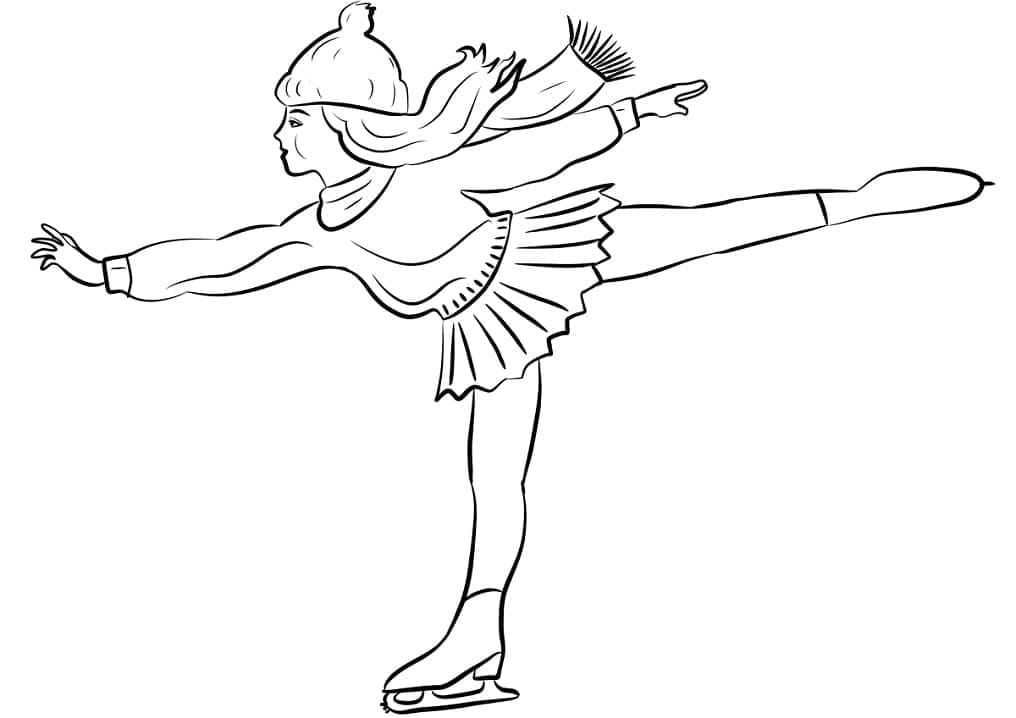 Afdrukbare schaatsen afbeelding